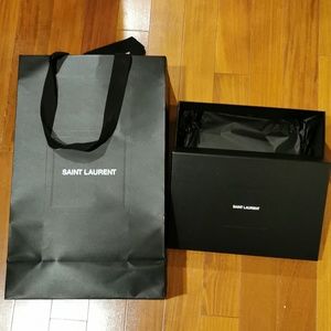 Saint Laurent shopping bag and box